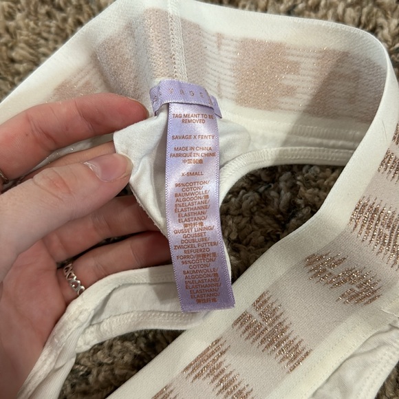 Savage X Fenty White Thong - Picture 3 of 4